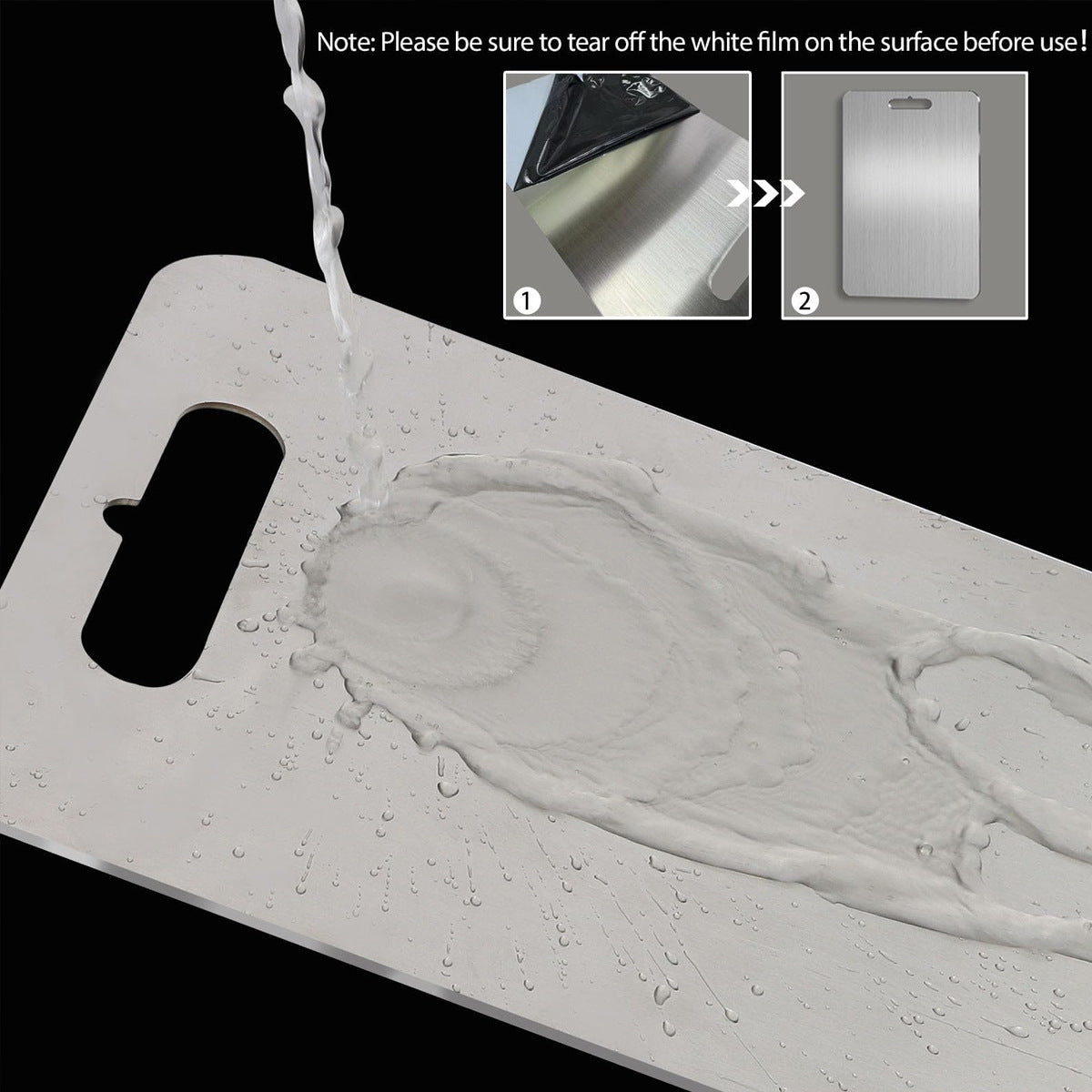 Cross-border Pure Titanium Chopping Board New Thickened Antibacterial Mildew-proof Medical Grade Chopping Board Titanium Chopping Board Factory