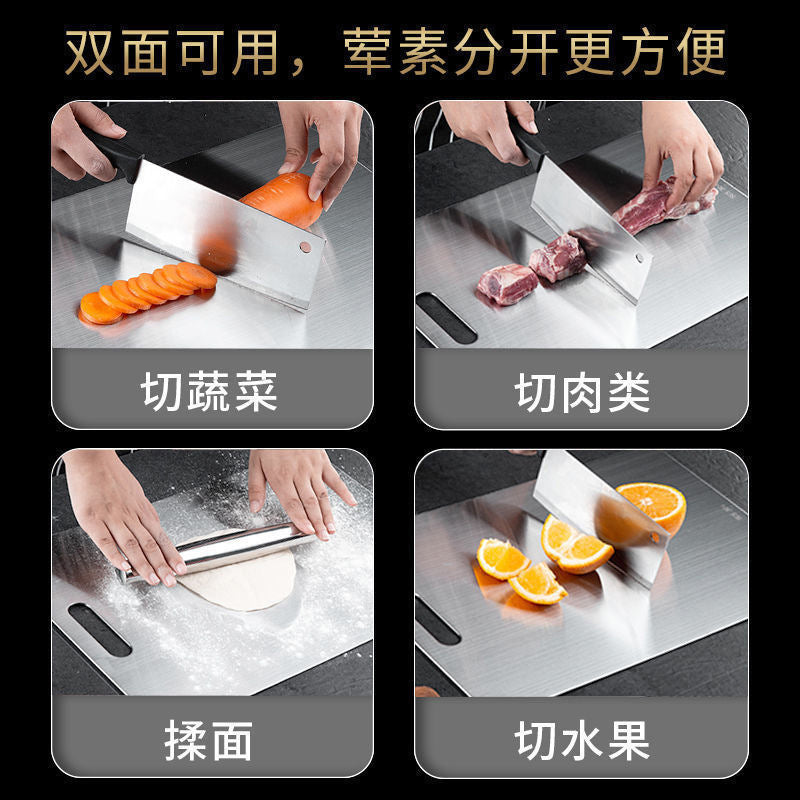 Cross-border Pure Titanium Chopping Board New Thickened Antibacterial Mildew-proof Medical Grade Chopping Board Titanium Chopping Board Factory